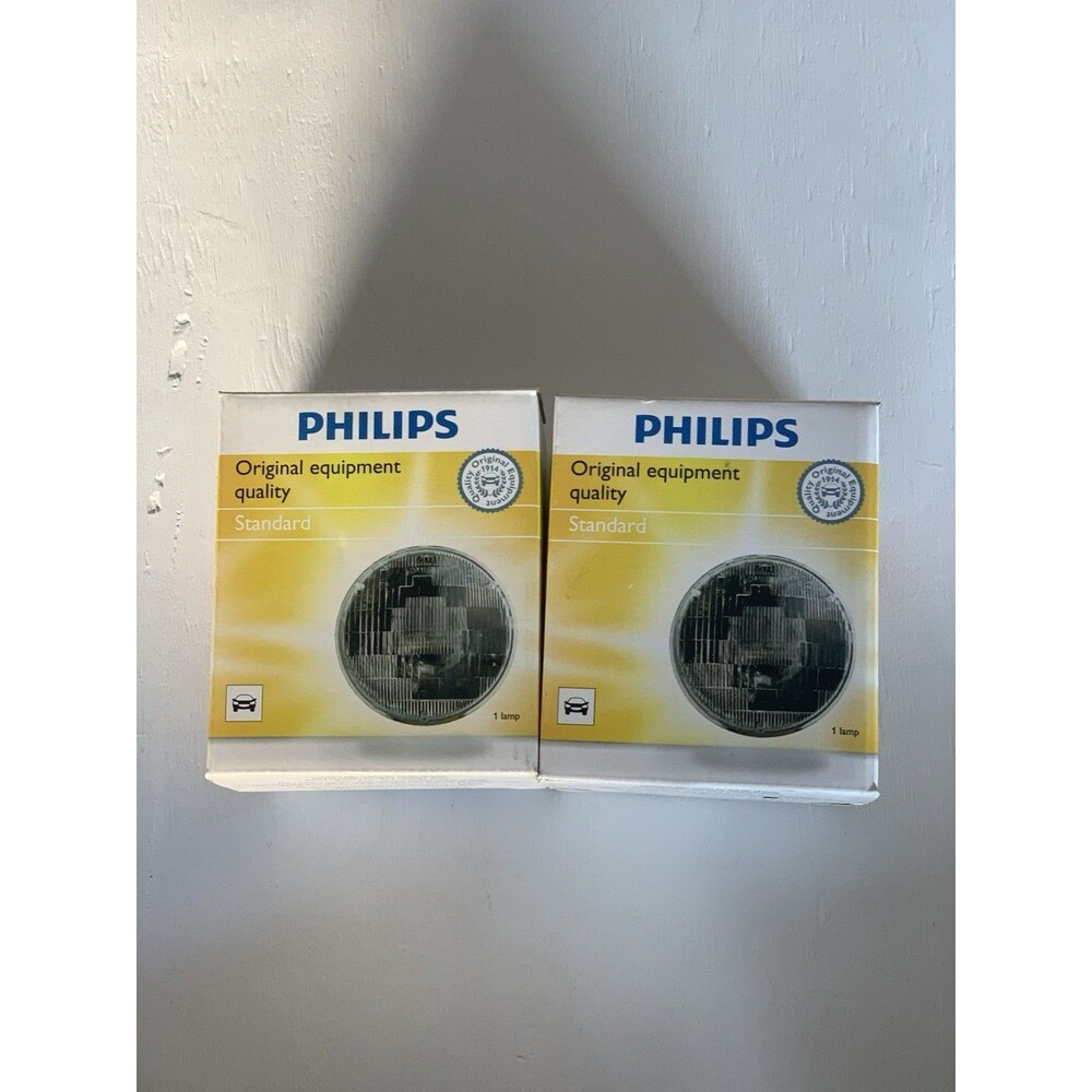 Phillips Lot Of 2 H5006 12V 35/35W 46mm Standard Sealed Beam Headlight Bulb NEW
